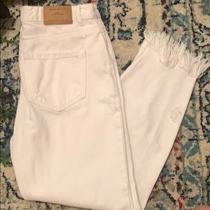 Zara Trafaluc White Jeans